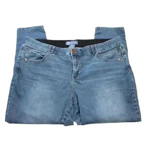 Democracy Ab Solution Jeans Size 22W Stretch Elastic Waist Comfort High Rise